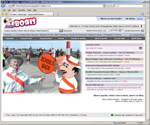 Figure 3. Publicising the start of the school term