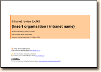 Intranet Review Toolkit