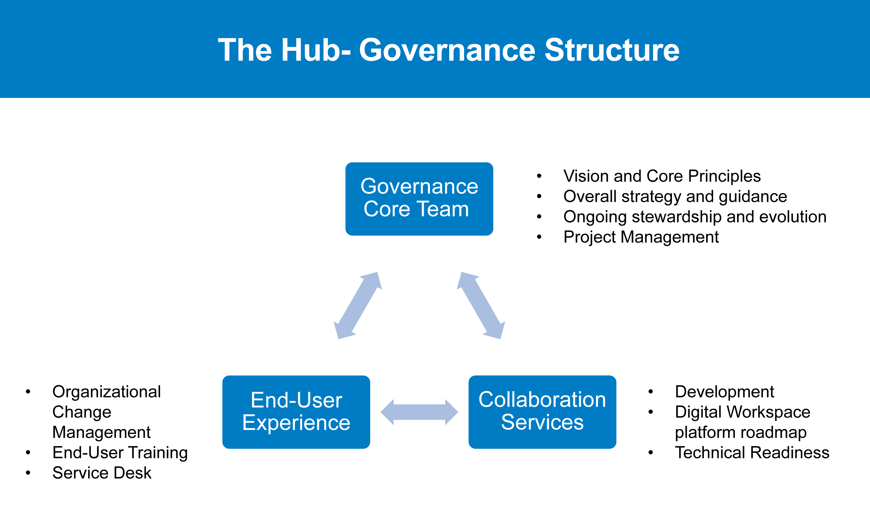 Diagram of Shire's intranet governance.