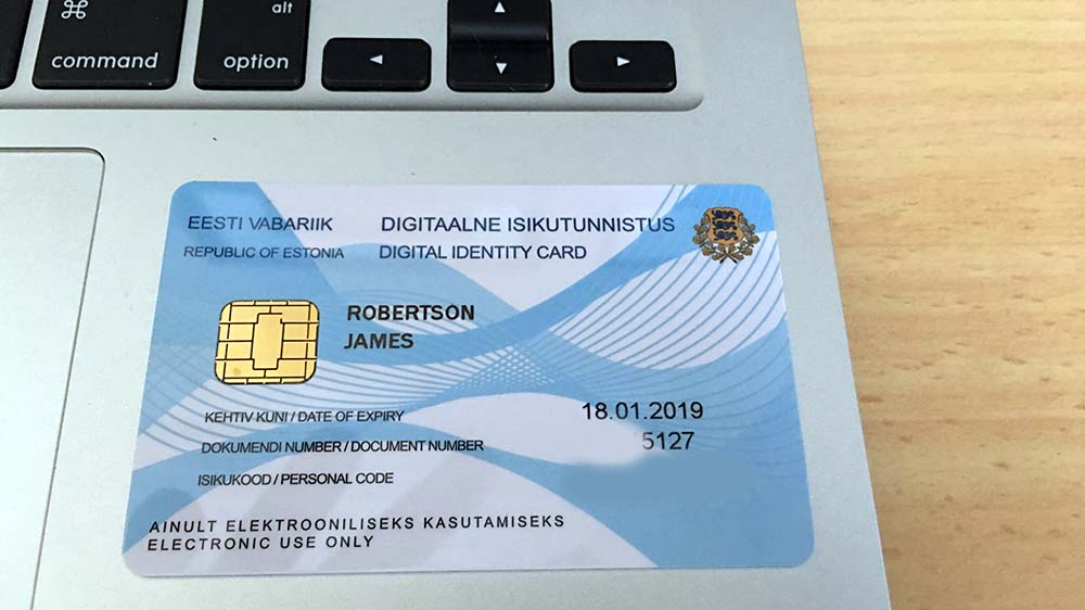 My Estonian e-residency card