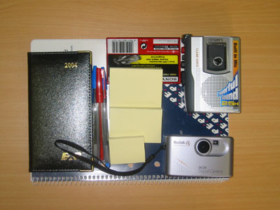 Figure 3 - A multimedia cultural probe pack.