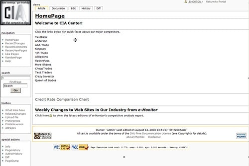 With just 16 wiki pages, Scottrade was able to target a key business need and increase the organisation’s competitiveness.