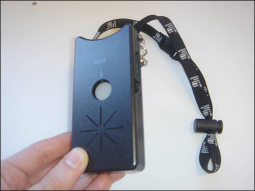 This 'sociometric badge' tracks movement, interactions and tone of voice. (Source: MIT)